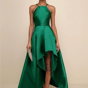 Lulu's Emerald Green Maxi Dress